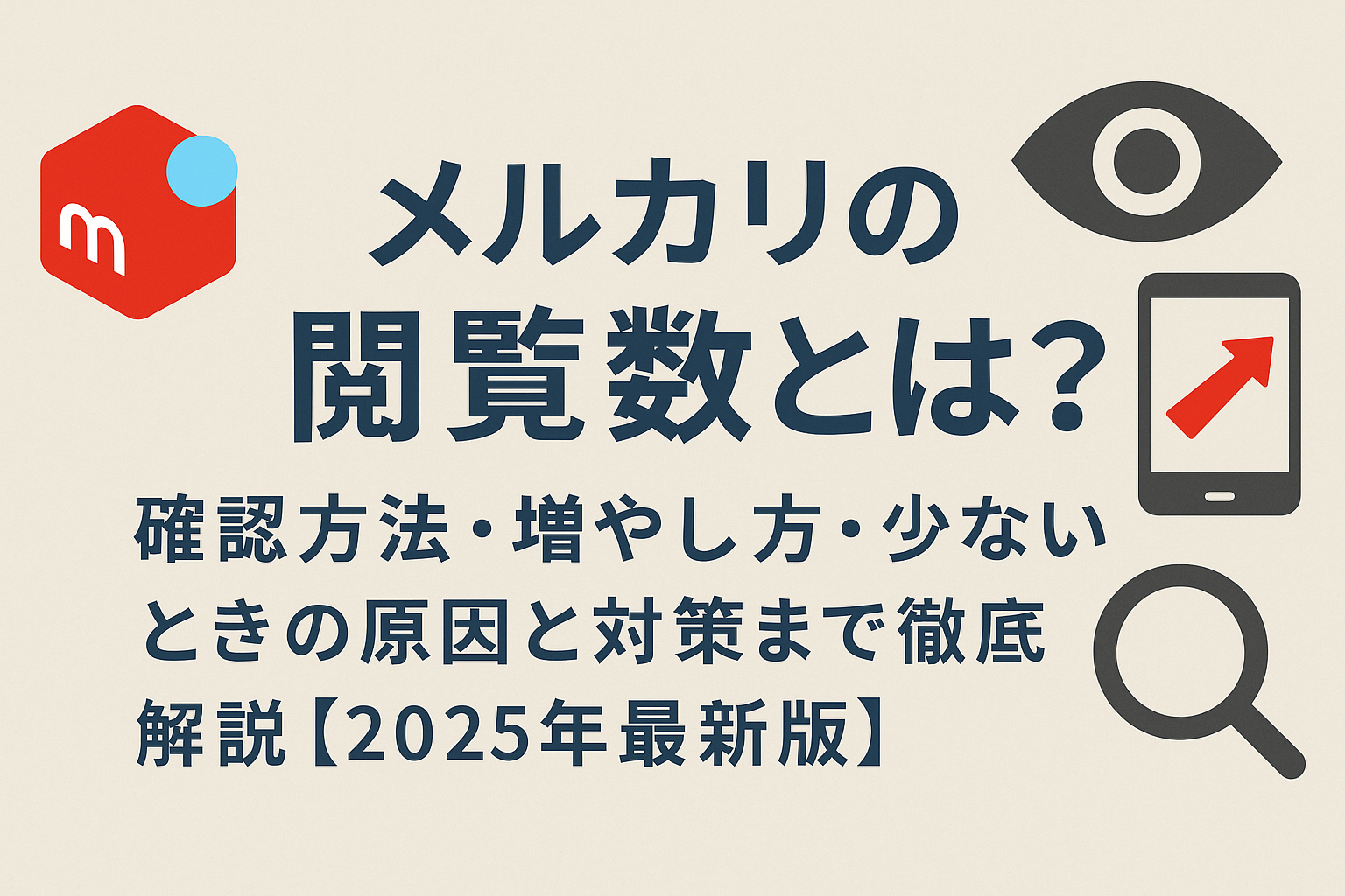 メルカリの閲覧数とは？確認方法・増やし方・少ないときの原因と対策まで徹底解説【2025年最新版】