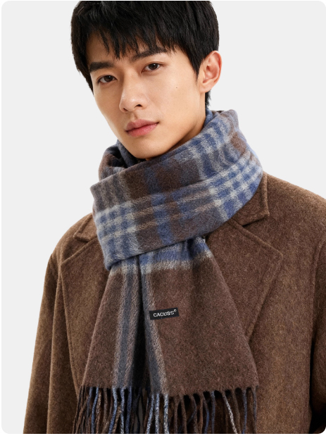 大判のウールタッチマフラー商品画像