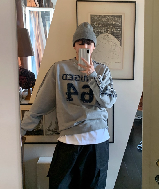 配色ステッチ入りスウェット商品画像