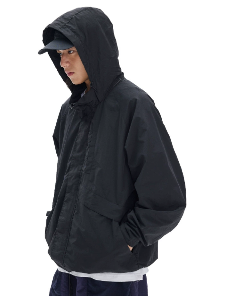 撥水加工ライトウェイトフードジャケット商品画像