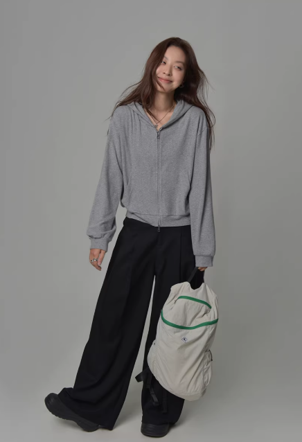 ジップカーディガン