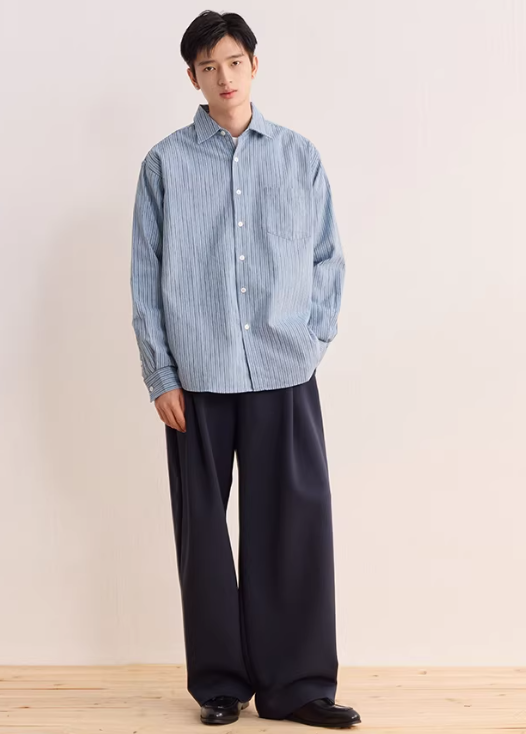 ストライプオーバーシャツ商品画像