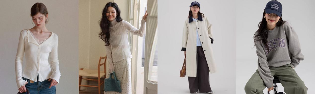 20代レディース春コーデのモデル展示画像