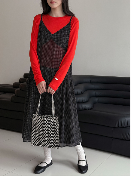 メッシュキャミワンピースの商品画像