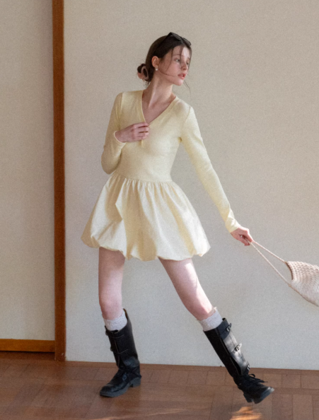 フレアミニニットワンピースの商品画像