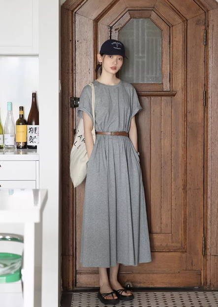 ウエストマークカットソーロングワンピース商品画像