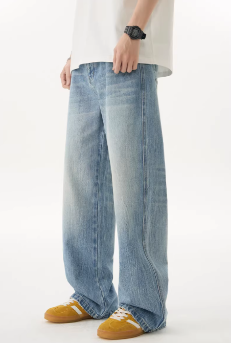 ストレートフィットデニムパンツ の商品画像